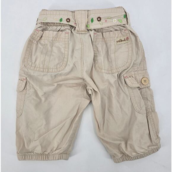 Vintage OshKosh B’gosh Y2K Fairycore/Cotragecore Cargo Capris 2T  Embroidered - Picture 6 of 6